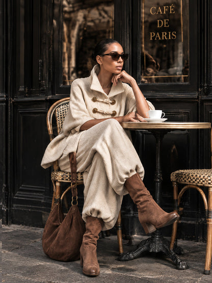 ASUNCIÓN | Conjunto Top Oversize con Alamares y Pantalón Ancho