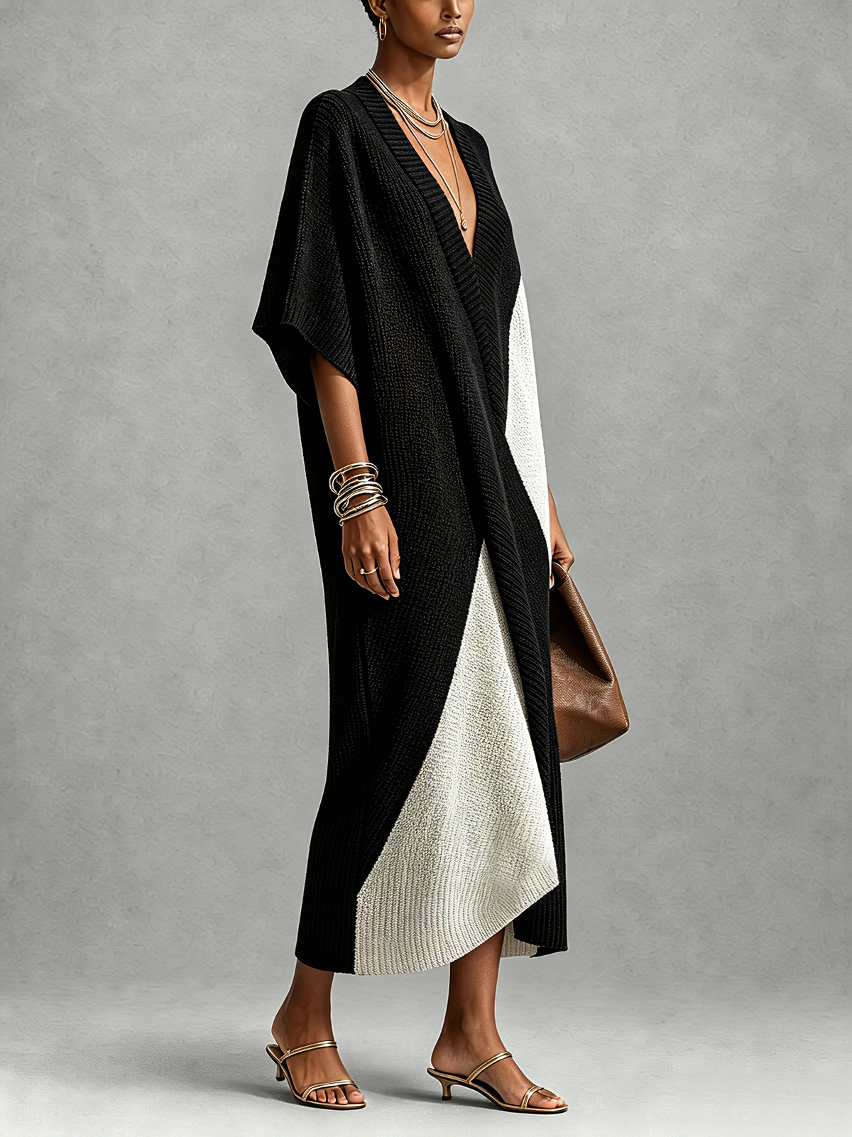 VERA | Vestido Ébano y Marfil