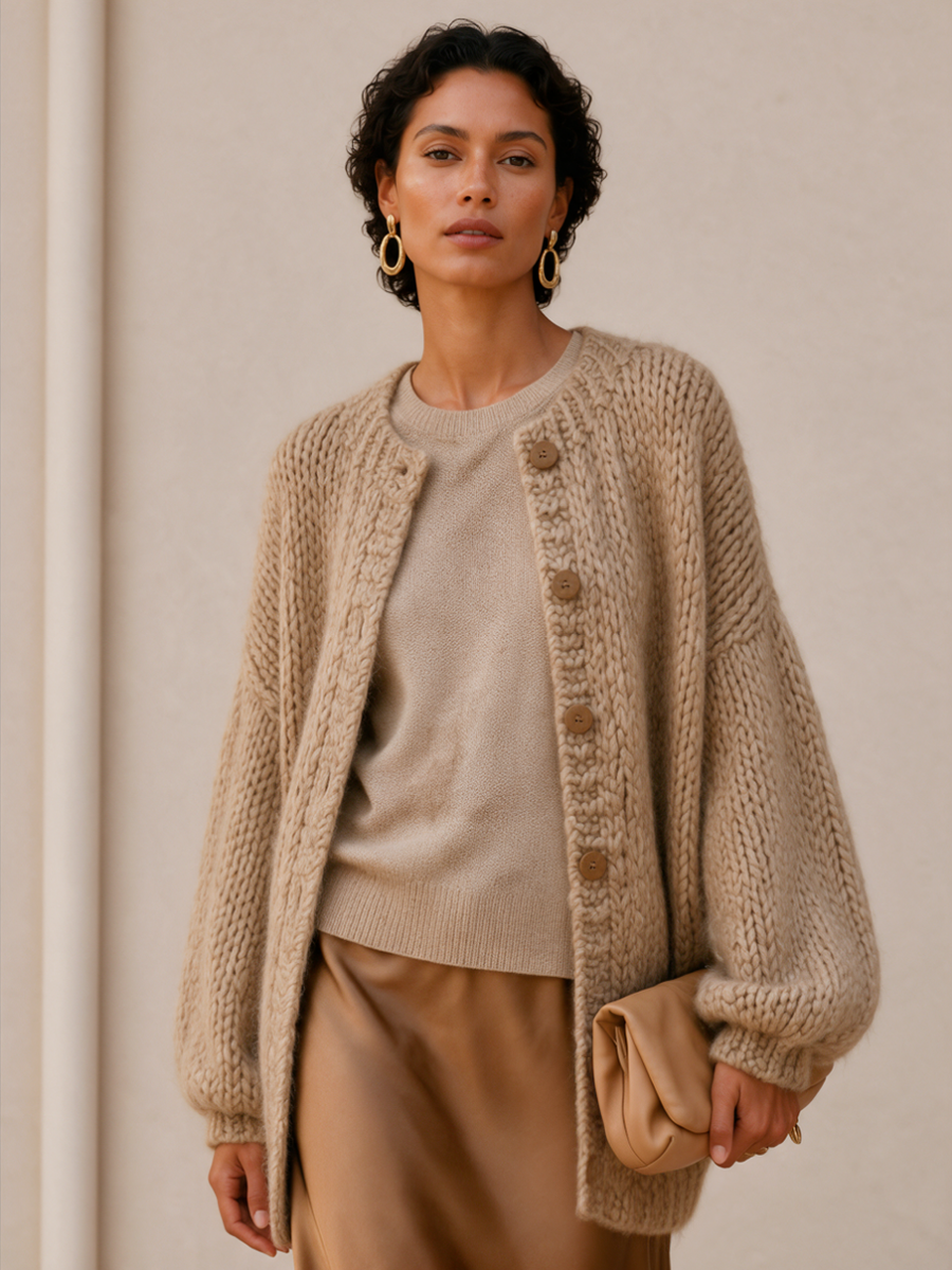 SOLEDAD | Chaqueta de Punto con Botones