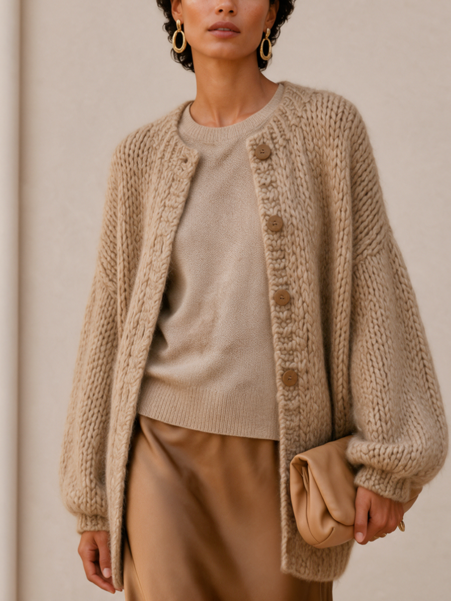SOLEDAD | Chaqueta de Punto con Botones