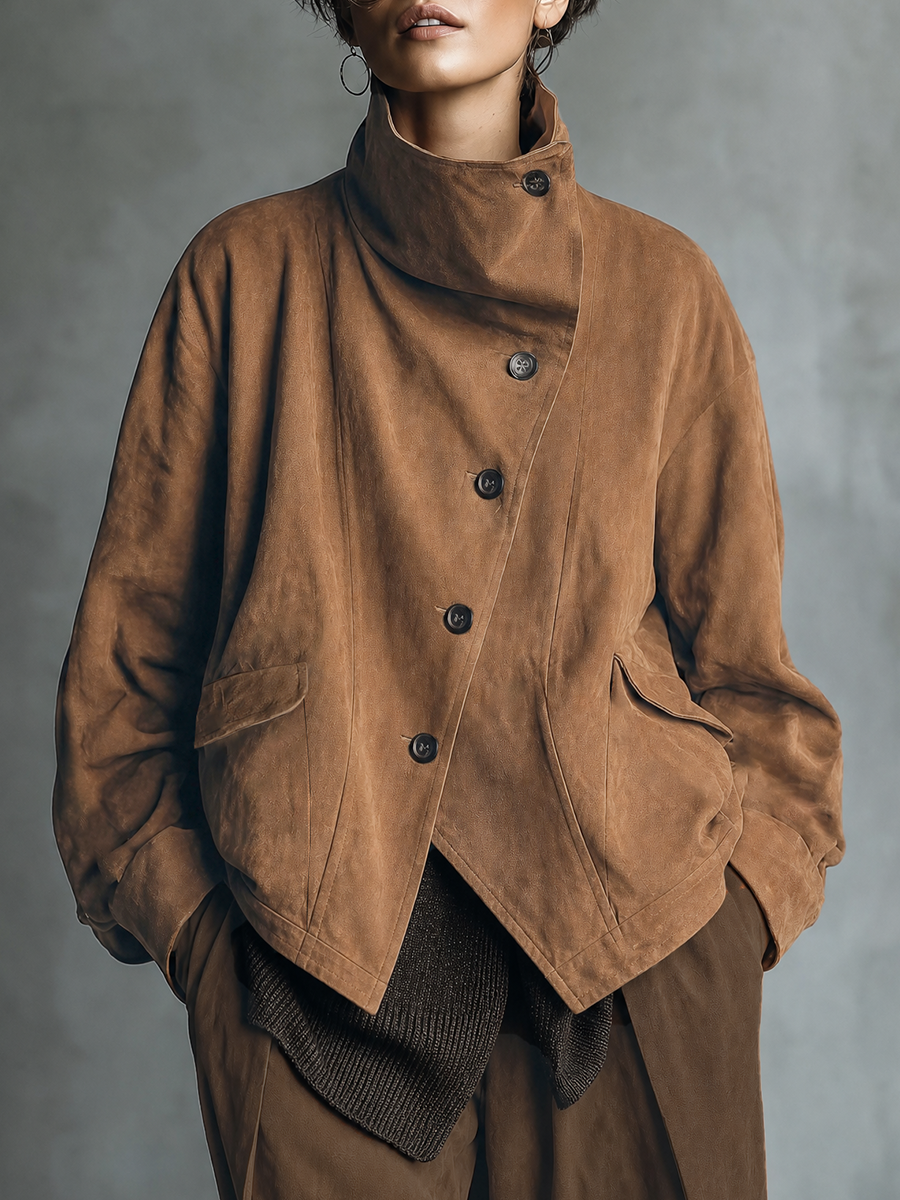 PAULA | Chaqueta Asimétrica con Botones