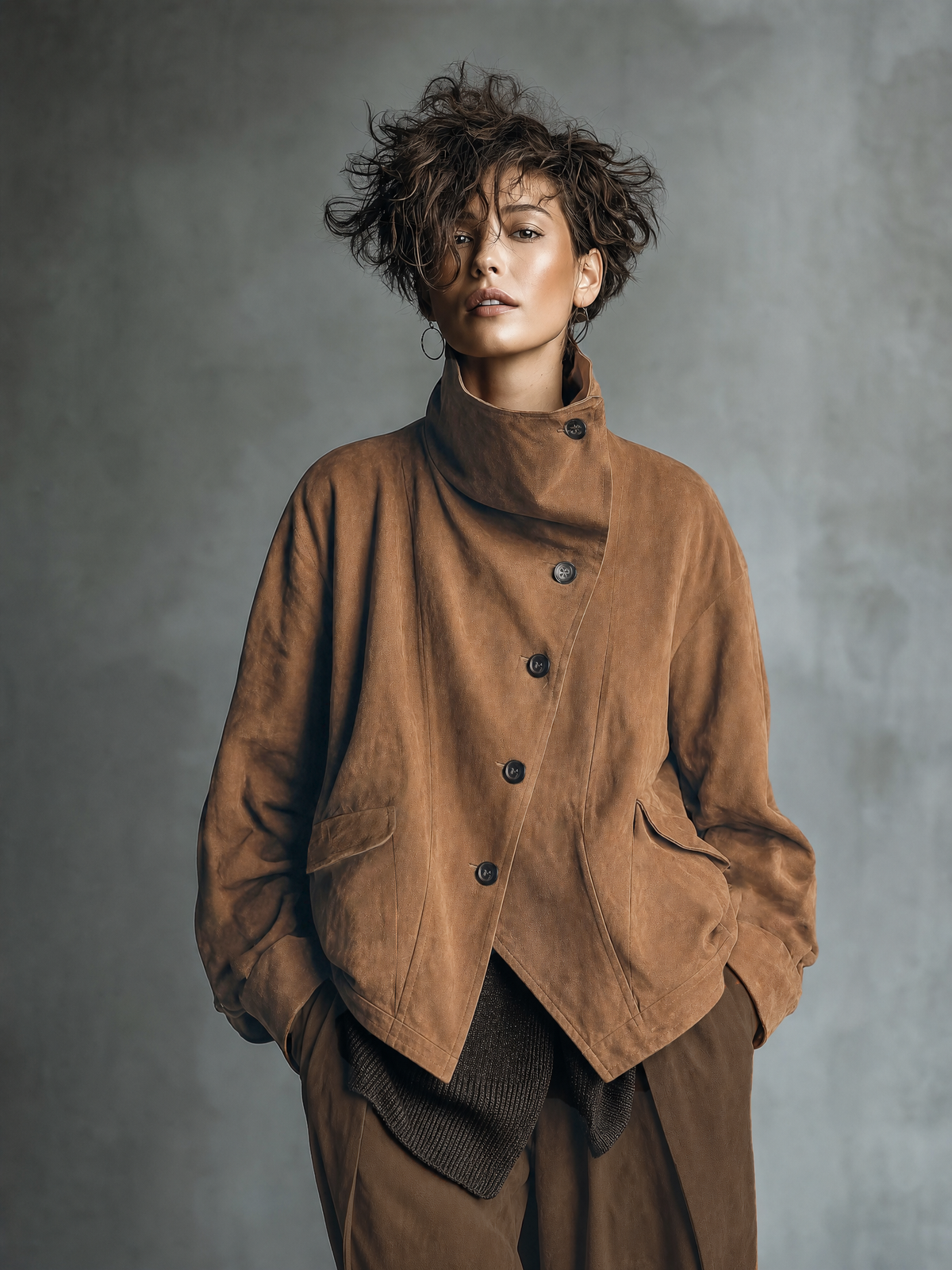 PAULA | Chaqueta Asimétrica con Botones