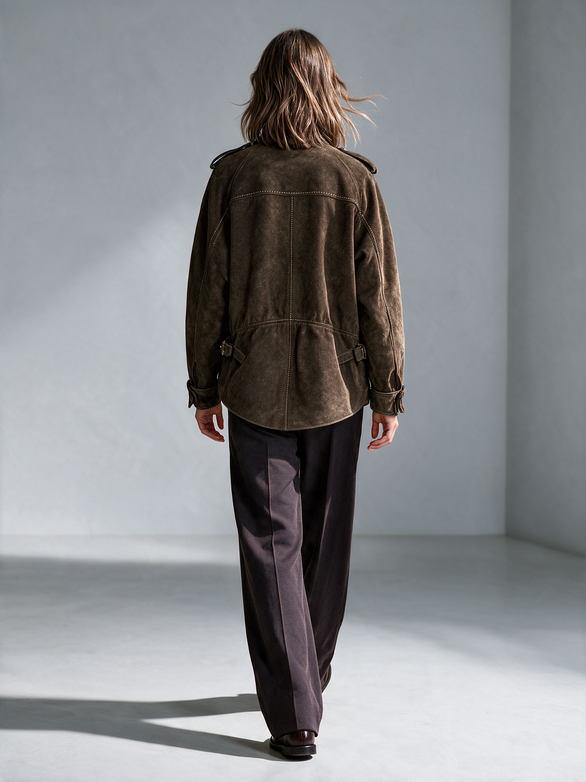 NEUS | Chaqueta Utility de Antelina Vintage