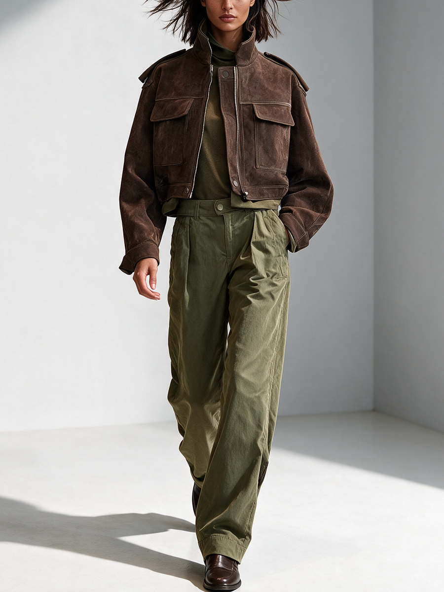 MARILUZ | Chaqueta Utility Cropped de Antelina