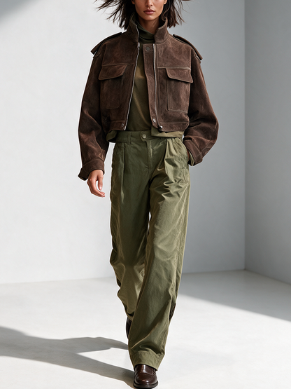 MARILUZ | Chaqueta Utility Cropped de Antelina