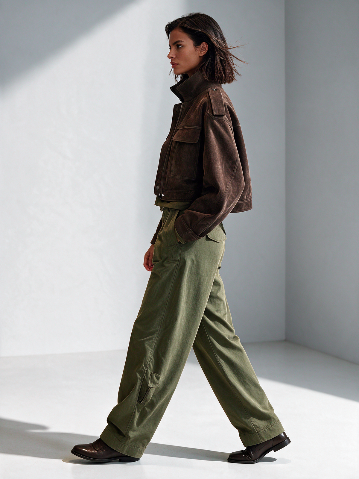 MARILUZ | Chaqueta Utility Cropped de Antelina