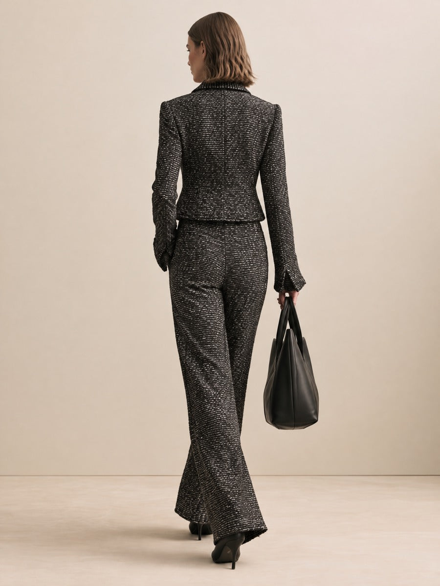 MELISA | Blazer Negro de Tweed