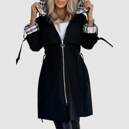 GRACIELA | Chaqueta Impermeable con Capucha y Cremallera