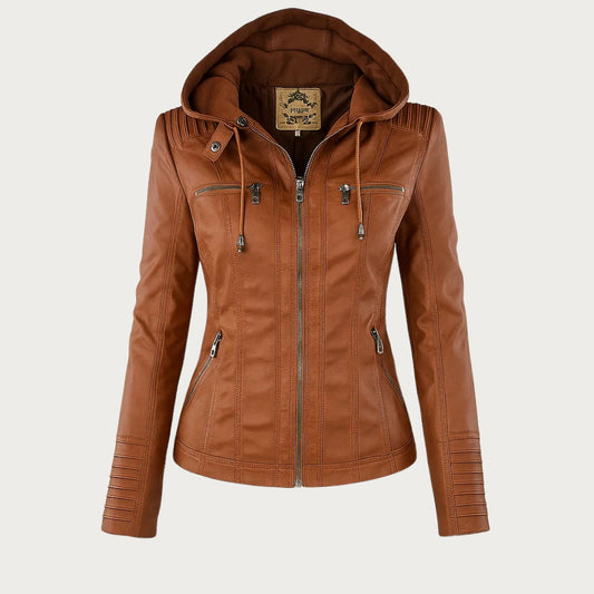 GUILLERMINA | Chaqueta con Capucha y Bolsillos con Cremallera