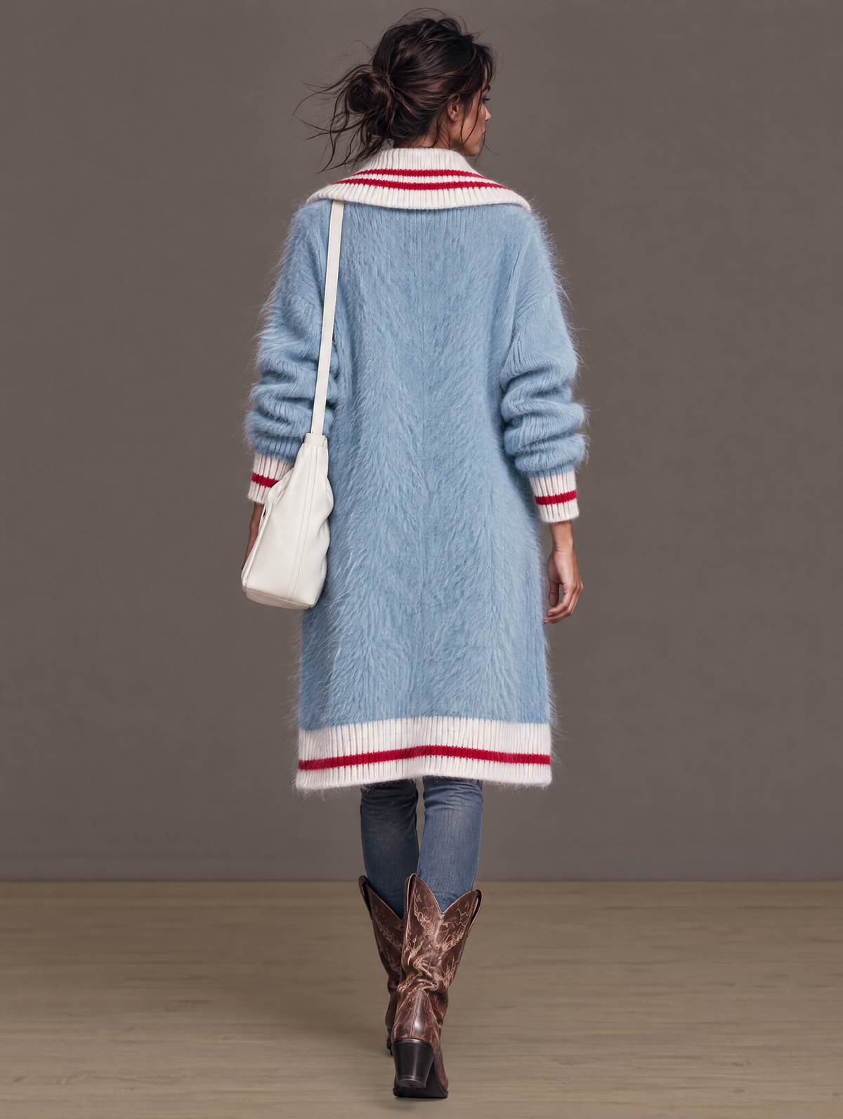 OLVIDO | Cárdigan Vintage de Mohair con Cuello de Solapas