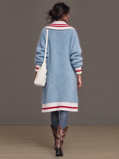 OLVIDO | Cárdigan Vintage de Mohair con Cuello de Solapas