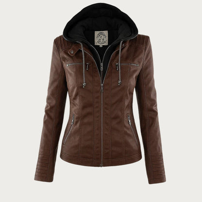 GUILLERMINA | Chaqueta con Capucha y Bolsillos con Cremallera