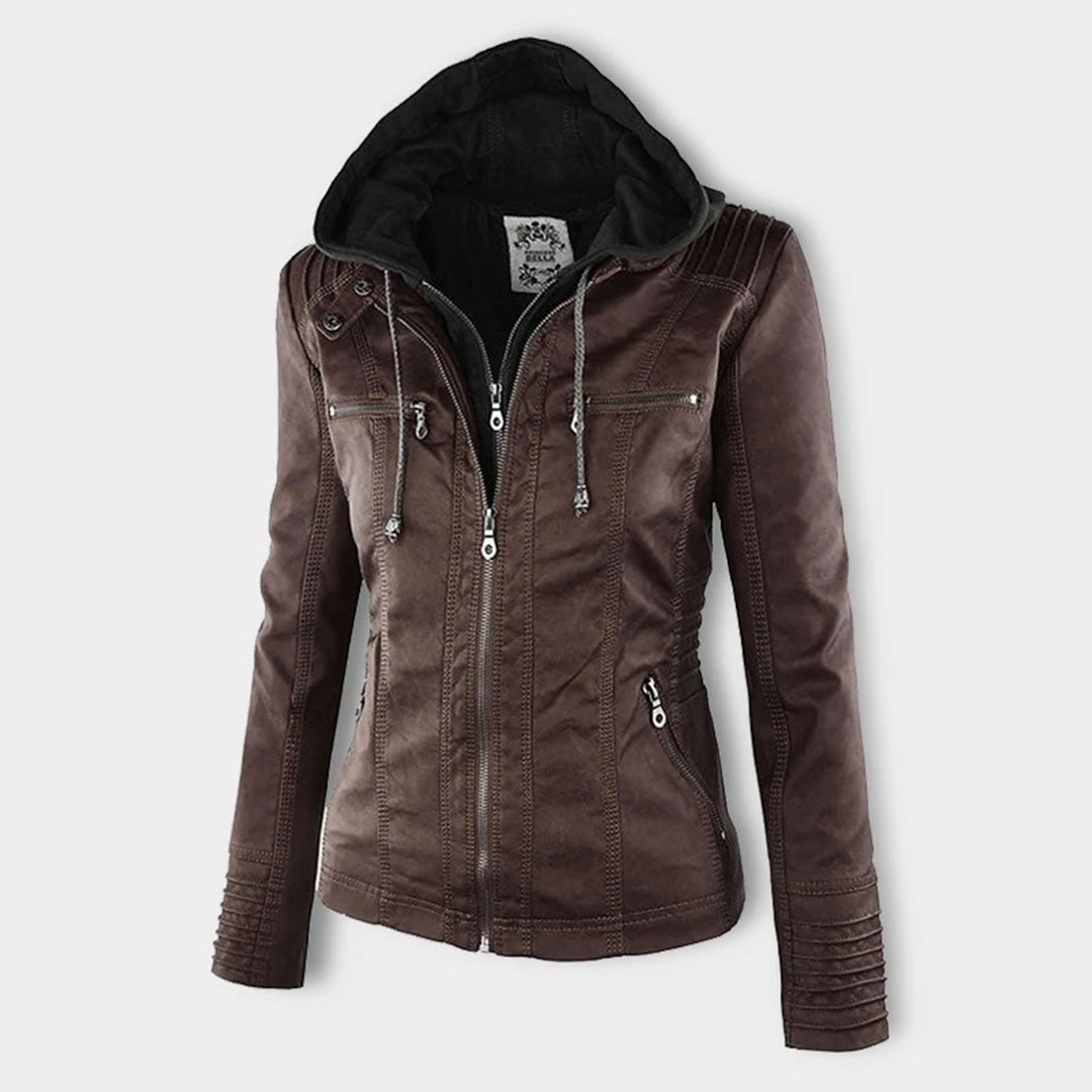 GUILLERMINA | Chaqueta con Capucha y Bolsillos con Cremallera