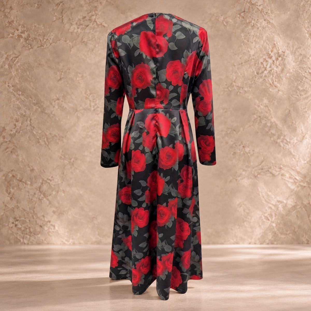 TEÓFILA | Vestido Largo Evasé con Estampado Floral