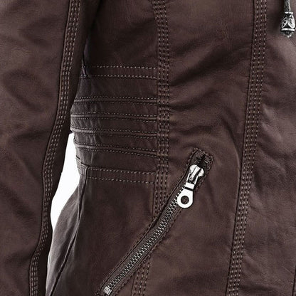GUILLERMINA | Chaqueta con Capucha y Bolsillos con Cremallera