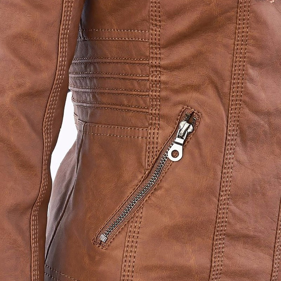 GUILLERMINA | Chaqueta con Capucha y Bolsillos con Cremallera