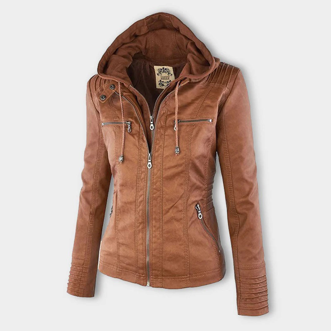 GUILLERMINA | Chaqueta con Capucha y Bolsillos con Cremallera