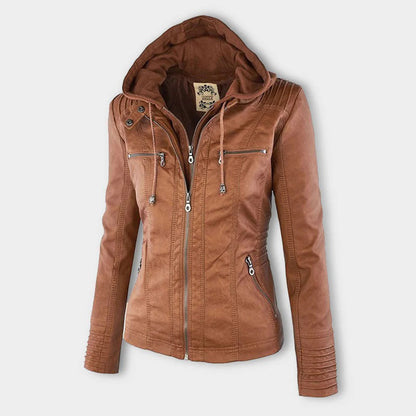 GUILLERMINA | Chaqueta con Capucha y Bolsillos con Cremallera