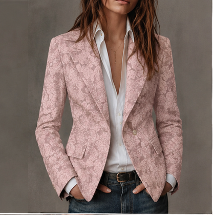 MAGDALENA | Blazer Entallado de Jacquard con Motivo Paisley