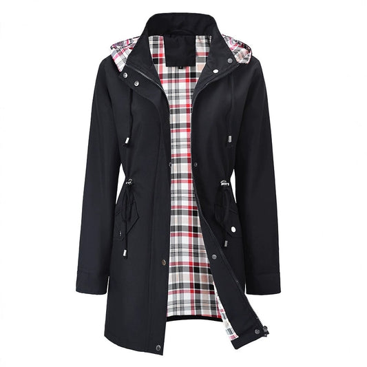 ESPERANZA | Impermeable 3 en 1 con Forro de Cuadros y Capucha Desmontable