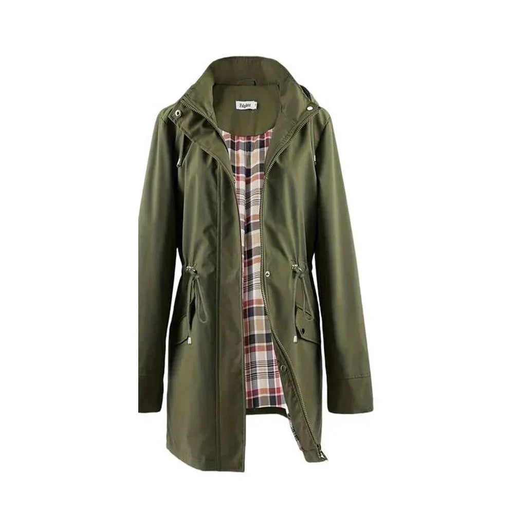FABIANA | Impermeable 3 en 1 con Forro de Cuadros y Capucha Desmontable