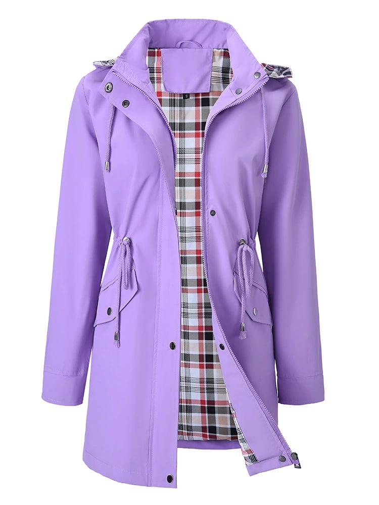 ELIA | Impermeable 3 en 1 con Forro de Cuadros y Capucha Desmontable