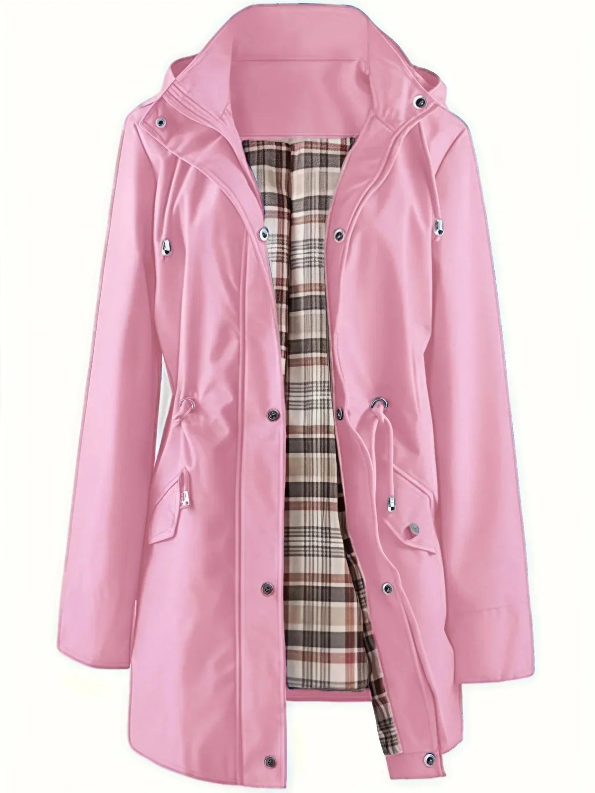ESPERANZA | Impermeable 3 en 1 con Forro de Cuadros y Capucha Desmontable