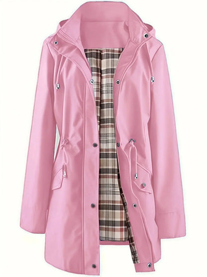 FABIANA | Impermeable 3 en 1 con Forro de Cuadros y Capucha Desmontable