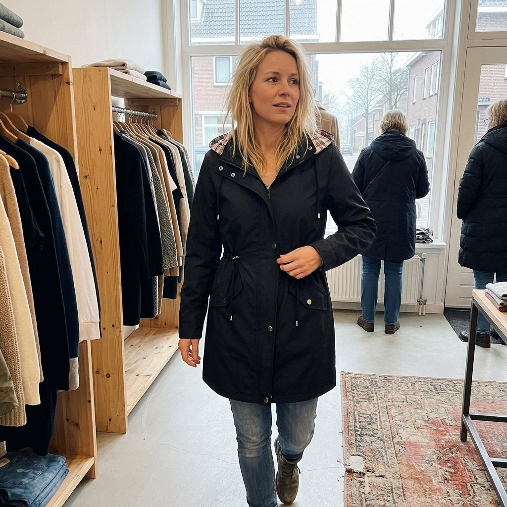 ESPERANZA | Impermeable 3 en 1 con Forro de Cuadros y Capucha Desmontable