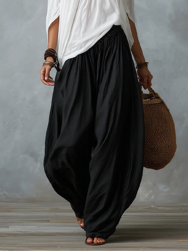 CRUZ | Conjunto de Top de Hombros Descubiertos y Pantalón Farol