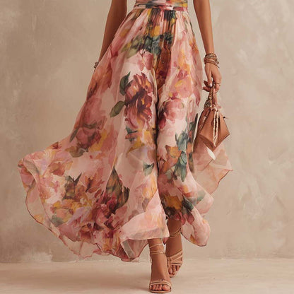 IRIS | Vestido Maxi Asimétrico de Muselina